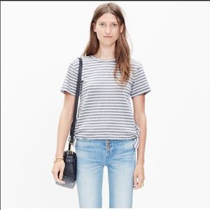 MADEWELL Striped Side Knot-Tie Top